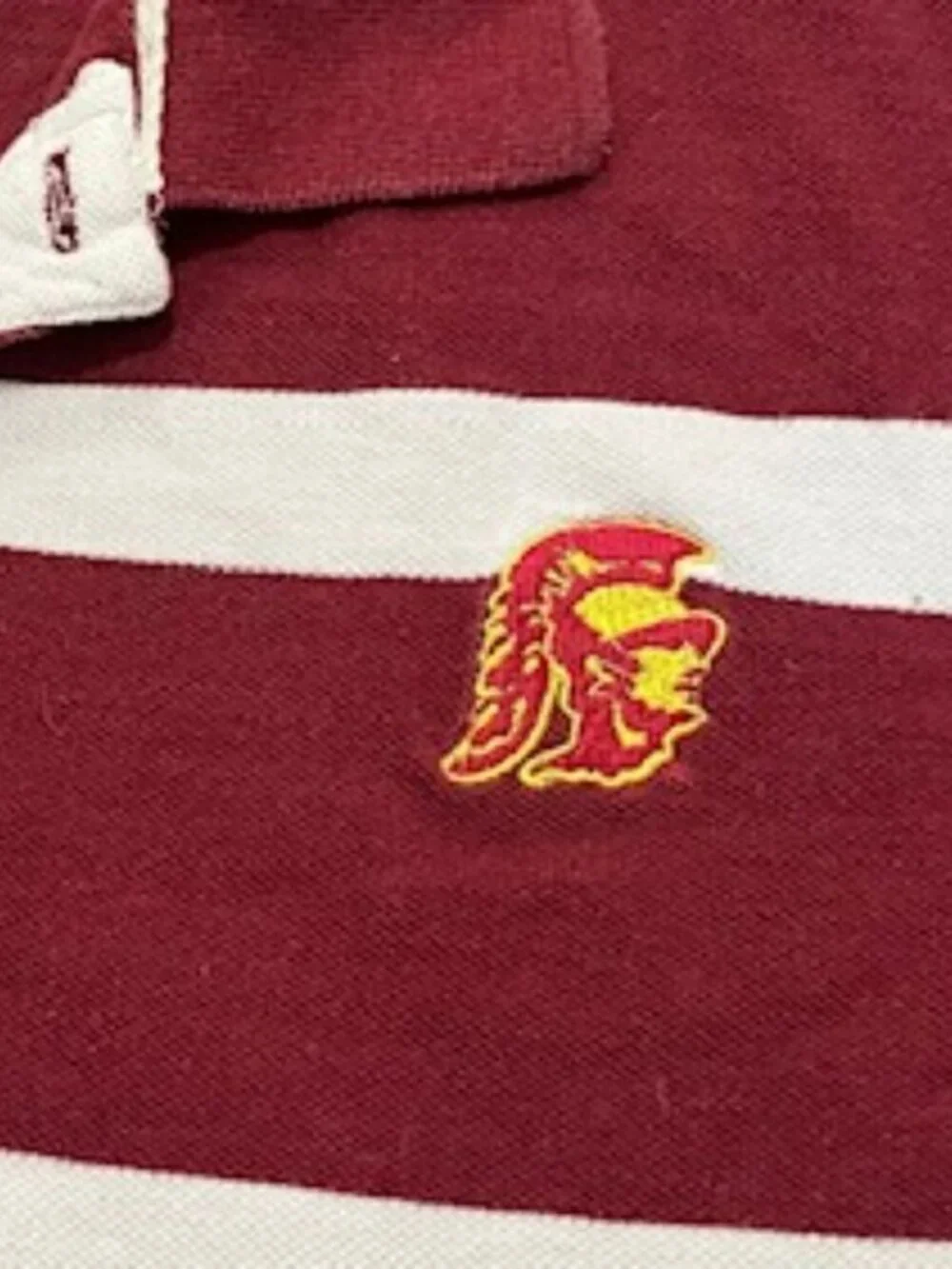 Joe College Authentic USC Trojan Polo Logo Shirt‎ Men’s Size XL